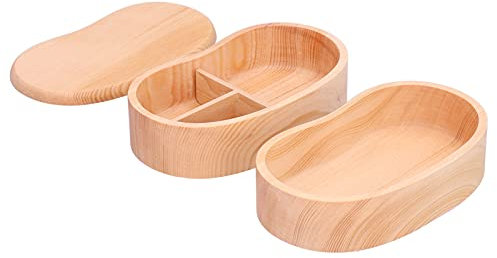 aqxreight Caja de Madera, Portátil de Estilo Simple, Organizador de Almacenamiento de Alimentos para Estudiantes