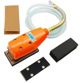 Smerigliatrice da banco, 57x140mm Linea Retta Levigatrice Ad Aria Lucidatrice Corsa 4mm Smerigliatrice Lineare Carta Vetrata Macchina Pneumatica Levigatura del Legno Strumento di Lucidatura for Auto,