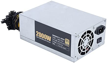 AEHON 3200/2600/2400/2000W ETH Bitcoin Mining Netzteil 180-240V 10x6Pin 95% Effizienz Netzteil für Ethereum BTC Bitcoin Miner (4U 2000W)