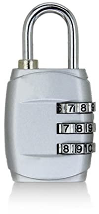 Lucchetti a combinazione， Lucchetti per valigie Lucchetto con password a 3 cifre, lucchetto a combinazione for bagagli da viaggio, piccolo lucchetto for cassetti, lucchetto elettronico(Rose,Rose)