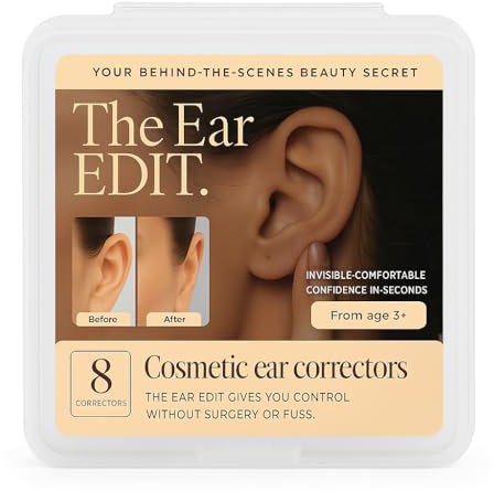 The Ear Edit Cosmetic Ear Correctors for Adults Invisible Stickers to Stick Ears Back Sticky Tape Patches for Earlap Pinning and Clip-Free Support