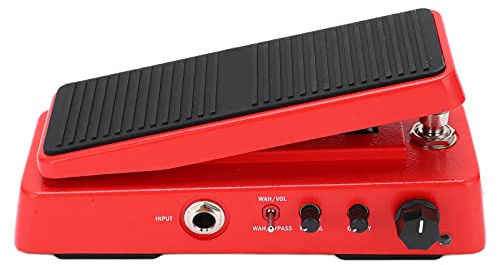 Tbest Aktiv Volymkrets WAH -pedal, Justerbar Frekvensområde Electric Guitar Effect -pedaler med Q Value Knob, 6 Level for Rock Blues, Sound Quality Operation Lägen, Compact och (WAH-2 WAH-2