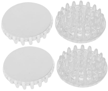 Veemoon Adhesive Carpet Protectors 50mm Round Furniture Pads Chair and Table Leg Covers 4pcs Multi-purpose Floor Saver for Home Use