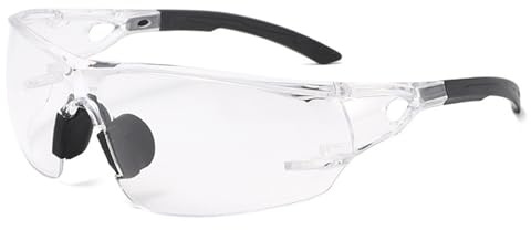 Gafas de seguridad PC para bicicleta y protección contra ojos de laboratorio contra el viento arena y salpicaduras para mujeres hombres unisex laboratorio