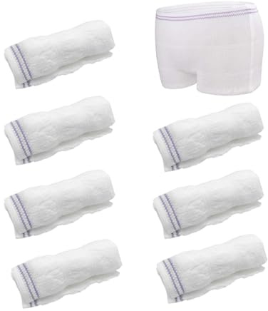 QSZHSL 7 Piezas Bragas Desechables, Bragas Desechables para Mujeres Que Dan a luz, Ropa Interior Desechable para Mujer Uso Diario, Maternidad, Incontinencia, Viajes, Embarazadas Bragas