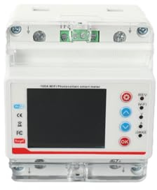Cozyel 220V Wifi Smart Stromzähler,Einphasiger Stromzähler,100A Smart Energy Meter,DIN-Schienen-Energiezähler,Digitaler Stromverbrauchsmonitor, mit Über-/Unterspannung,Überstrom und Leckage zum Schutz