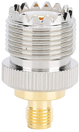 Xiuganpo 2 St SMA Hona Till UHF Hona Adapterkontakt, Hållbara 50 Ohm Kontakter i Mässing för Wi-Fi-antenner, Lätt och Lätt Att Installera