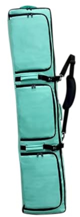 PUXZYAX Bolsa de esquí Bolsa de Snowboard con Ruedas Viajes en avión Almacenamiento práctico de Equipo de esquí Gran Capacidad Accesibilidad Snowboard con, Verde, 165x36x20cm