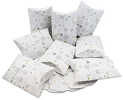 Kissenverpackung Geschenkverpackung Weihnachten Sterne 100 Stück