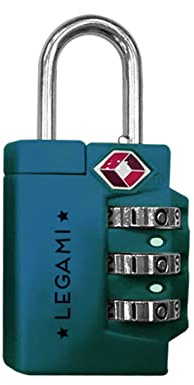 Legami TSA Vorhängeschloss für Koffer - Petrol Blue