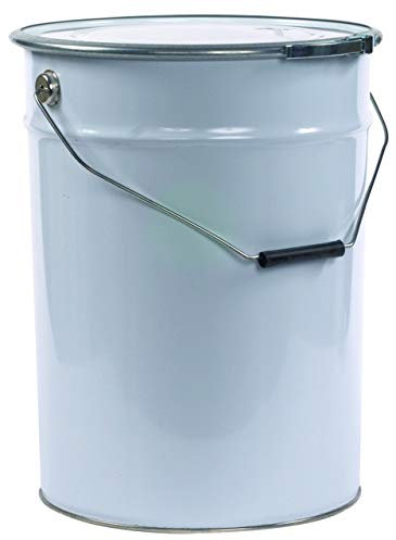 Industrial Plasters Ltd Metal Drum with Lid & Latch - 25ltr (Storage, Dust Collector, etc)