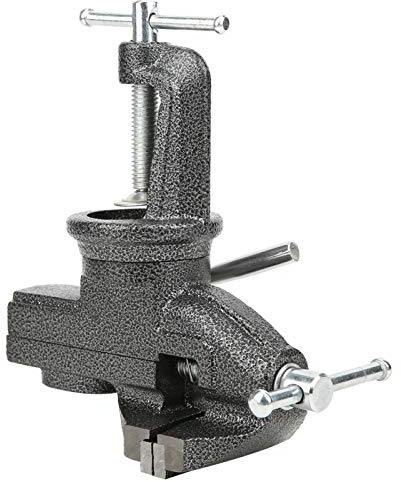 Workbench Table Bench Vice, 80mm Cast Iron 360 Degree Rototable Drill Press Vice Bench Clamp for Woodworking Drilling Metalworking