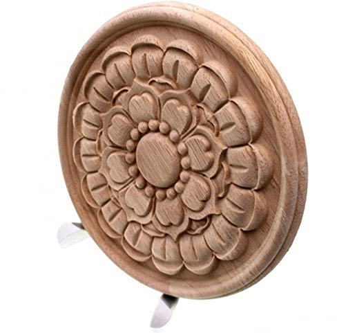 Holzgeschnitzte Onlay Tischleraufkleber Arbeitstisch Bein Applikation Dekoration Schrank Möbel Figuren Vintage Home Decor 30 cm 5 Stück