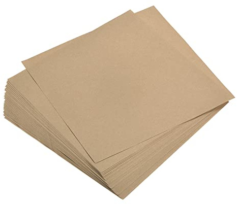 sourcing map Origami Papier doppelseitig Khaki 5,9x5,9 Quadratisch für DIY 25 Blätter