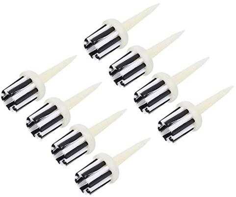 PATIKIL Golf Tee Brush Top 5 cm, 12-pack okrossbar plast golfpeggar låg friktionsmotstånd för män och kvinnor, vit