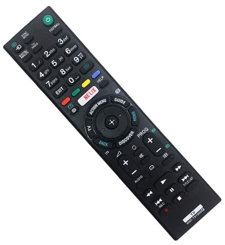 Reemplazo Mando Sony RMT-TX100D para Sony Bravia TV LED LCD Smart TV RMT-TX102D RMT-TX200E RMT-TX300E - No es Necesario configurar