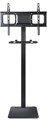 Meuble TV d'angle à poser au sol, support TV inclinable réglable en hauteur, convient aux écrans plats de 32 à 70 pouces compatibles avec la plupart des téléviseurs à écran, capacité de charge de