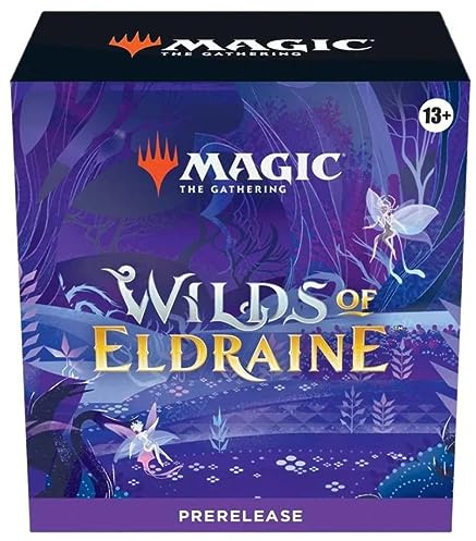 Magic The Gathering Wilds of Eldraine Prerelease Pack - 6 Draft Packs, Dice, Promos