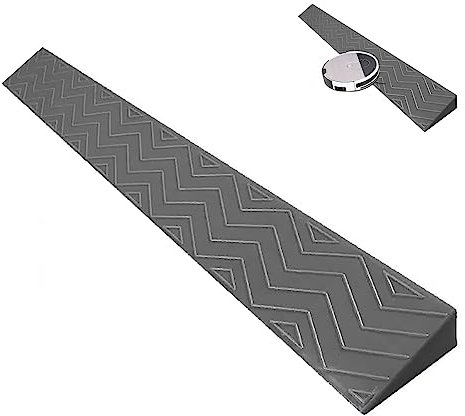 Rollstuhlrampe, tragbare Schwellenrampen, tragbare Bordsteinrampe für Innenräume, Kehrroboter, Türschwellen, rutschfeste Rollstuhlrampe mit Solider Türschwelle, zuschneidbar (Farbe