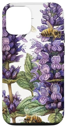 iPhone 13 Anise Hyssop Flower Blooming With Bees Around Graphic Case