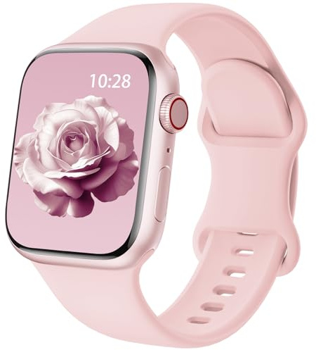 Yoohoo Armband kompatibla med Apple Watch Band 44 mm 40 mm 46 mm 45 mm 42 mm 41 mm 38 mm 49 mm, dam, herr, sport, silikon, kompatibel med Apple Watch Series 11 10 9 8 7 6 5 4 3 2 1 SE Ultra 3 2 1