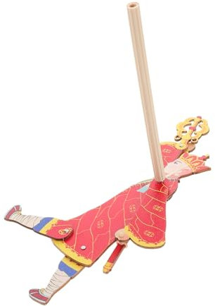 NAMOARLY Schattenspielspielzeug Märchenhafte Schattenpuppe Schattenpuppenspiel Bausatz Selber Machen Puppentheater Für Kinder Traditionelle Schattenfiguren Handpuppen Für Kinder Hölzern Rot