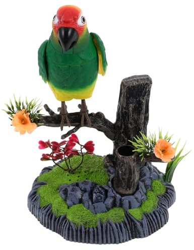 COSMEVIVI Interactive Electric Singing Bird Toy Realistic Chirping Sounds Motion Sensor Activated Plastic Bird Educational Plaything for Children’s Hand-Eye Coordination