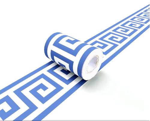 VisitRyl Bordi per Carta da Parati Adesivi blu B1002 10cm X 1000cm Design Decorativo