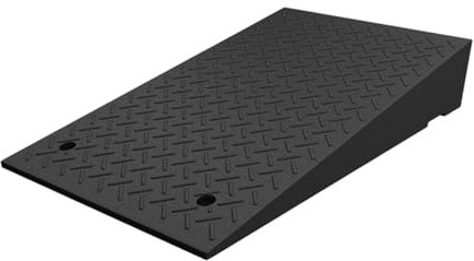 Robuste Gummi-Panzerrampe 20 cm Schwelle für Einfahrten, Gehwege, Rollstühle, Motorräder, Roller und Haustiere, langlebige, rutschfeste Zugangslösung