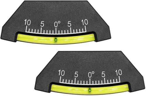 eiekako 2-Pack RV Level Gauge, Camper Level, RV Inclinometer, Trailer Bubble Level, Car Angle Meter, Truck Level Tool – Accurate & Durable Leveling for RVs, Campers, Boats, and Off-Road Vehicles