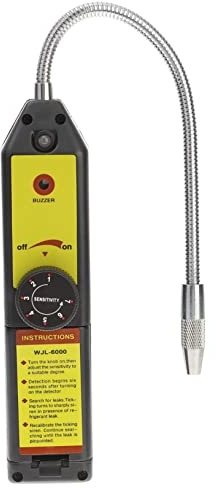 HOLIDYOYO Rilevatore di Perdite Gas Refrigerante e Funzione di Monitoraggio Automatico per Climatizzatore Luci di Avviso Sonda da 20cm, Struttura in Abs