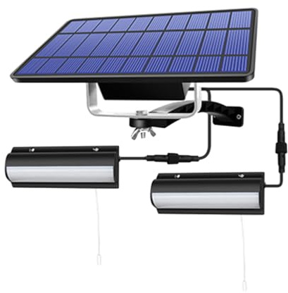 Operitacx Led-Solarleuchte Mit Zugseil Wandleuchte Aussen Led Für Garten Und Landschaftsbeleuchtung Solarlampe Mit Solarpanel Für Außenbereich