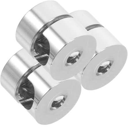 Operitacx 3 Pezzi Clip Ferma Cavi in Alluminio Argento, 0, 7 Cm