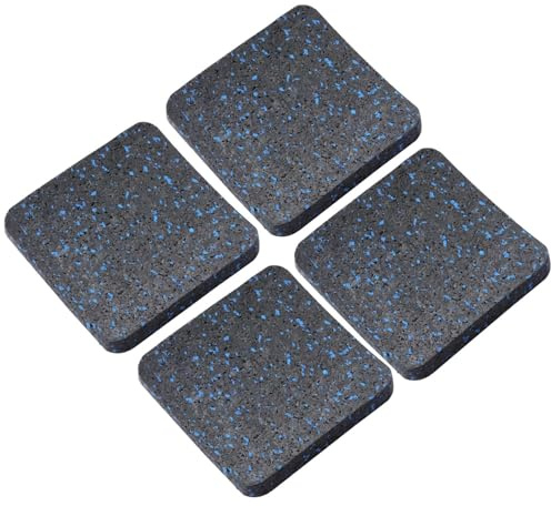 Alfombrilla para cinta de correr para moquetas, 4 unidades de base de aislamiento de vibraciones, almohadillas de aislamiento acústico y amortiguador para cintas de correr, protección acústica