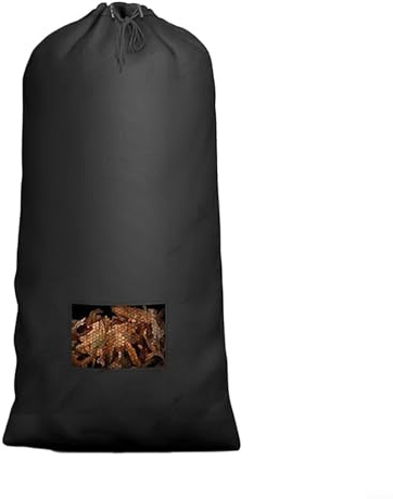 Rasentraktor Laubsack 420D Oxford Tuch Große Kapazität Laub- und Grasfänger mit verstärkter Öffnung Kordelzug Verschluss für Rasenmäher und Gartentraktor Hofarbeit schwarz 243,8 x 142,2 cm (233,7 x