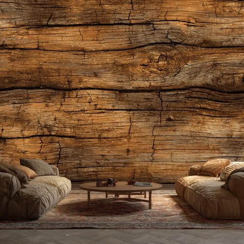 Wood Grain Wallpaper, Rustic 3D Wallpaper Murals, Wood Grain Room Decor Wall Art for Bedroom Kitchen Living Room 315L x 215W cm, SH0256