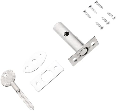 OATIPHO Set Bulloni in Acciaio Inossidabile per Porte, Chiavistello di Sicurezza con Maniglia Ergonomica, Blocco Antifurto per Porte e Cancelli ad Uso Domestico