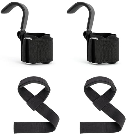 Ayudas de tracción para entrenamiento de fuerza para mujeres y hombres, correas de gimnasio, para entrenamiento de fuerza y gimnasio, correas de levantamiento de fitness, ganchos para la muñeca