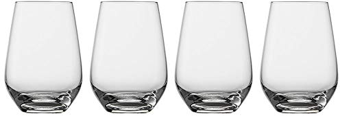 vivo by Villeroy & Boch Group - Vasos largos Voice Basic | Set clásico de vasos largos, 4 piezas, cristal, transparente, apto para lavavajillas, 397 ml