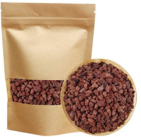 TOYPOPOR Red Lava Accent Rocks Outdoor Decorative Stones for Craft Projects, Vase Fillers, Succulents, Cactus Pots, Terrarium Plants 2.2LB
