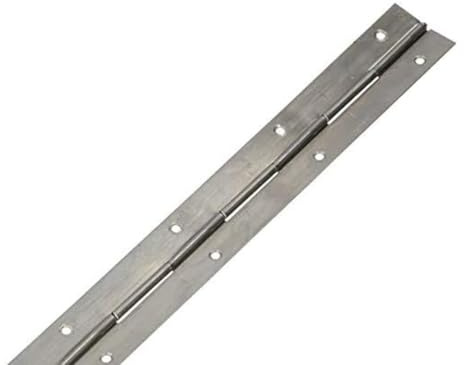 KOTARBAU® 10 Bisagras de Piano para Fijar Tapas y Puertas, 31mm x 40 cm, Resistente bisagra con Agujeros de Montaje, Sin Revestimiento, Divisible, Cortable, Bisagra Continua para Muebles, 10 Unidades