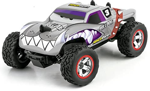 Ninco - Bulldog + | Großer Monster Truck Ferngesteuert | Maßstab 1/18 mit 4 Rädern und super robuster Karosserie | Maße: 26,5 x 16 x 11 cm | ab 6 Jahren (NH93176)
