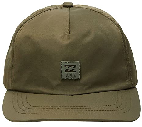 Billabong ADIV Strapback Keps Herrar - flat brim hatt basebollkeps Metallklämma, med skärm Vinter höst-vinter - One Size olivgrön