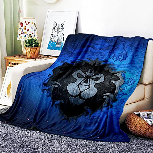 VOZMIO Welt des World of Warcraft - Hochwertige warme, weiche Flanell-Pülz-Schlafsofa-Decke für Klimaanlage und Nap (150x200cm, 60x80in)