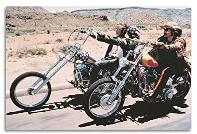 Easy Rider Film Motorräder Leinwand Kunstdrucke Bild Gemälde Moderne Stile Für Home Office Wohnzimmer Schlafzimmer Badezimmer Wanddekoration Geschenk 30 x 45 cm