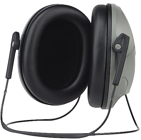 AOUTACC Orejeras tácticas de tiro, auriculares con cancelación de ruido montados en la parte trasera, orejeras de protección auditiva para juegos tácticos, sitio de construcción, caza, color negro,