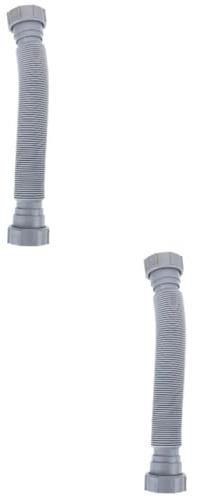 Artibetter Tuyau D'Évacuation D'Évier De Cuisine Double Tête Raccord De Drainage Flexible Et Extensible Tube De Piège Réglable Anti-Odeurs Et Anti-Débordement Avec 4 Joints