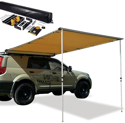 XRRJFYH Toldo Coche, PU3000mm, Altura Ajustable, Toldo Furgoneta Camper Toldo Caravana Lateral, Toldo Furgoneta, Toldo Camper (Size : 200x300cm/79x118in)