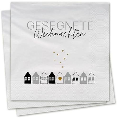 Gesegnete Weihnachten - Servietten: 20 Servietten