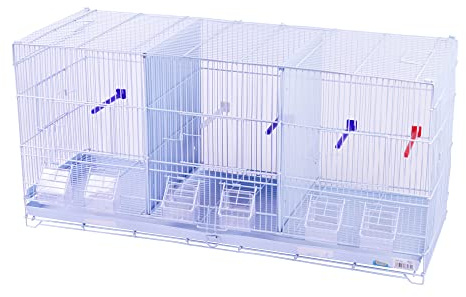 Jaula Metálica DZL306 para Pájaros con Comedero - Color Aleatorio